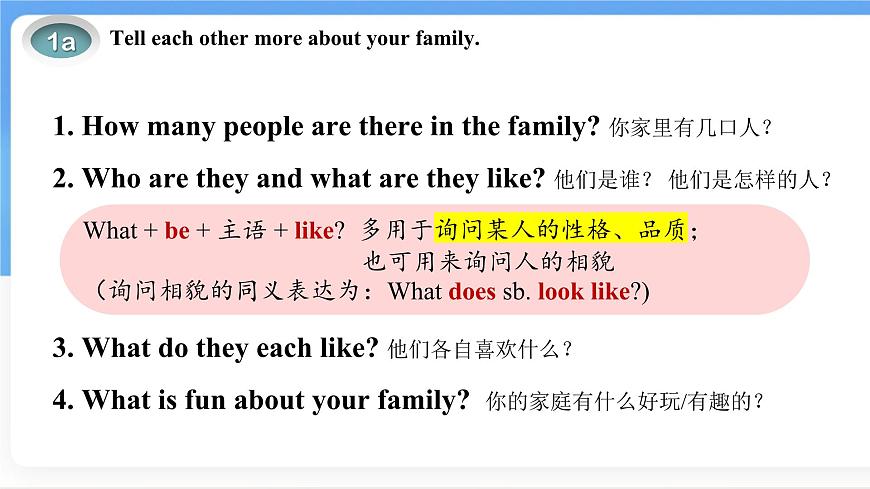 Unit 2 Section B (1a~2b) 课件-人教版英语七年级上册第3页