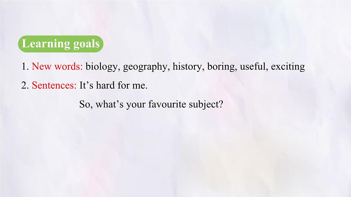 Unit 4 My Favourite Subject Section A (1a~1d) 课件-人教版英语七年级上册第3页