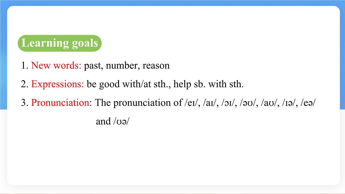Unit 4 My Favourite Subject Section A (Pronunciation~2e) 课件-人教版英语七年级上册第3页