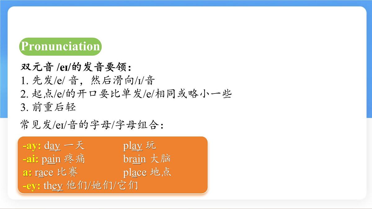 Unit 4 My Favourite Subject Section A (Pronunciation~2e) 课件-人教版英语七年级上册第7页