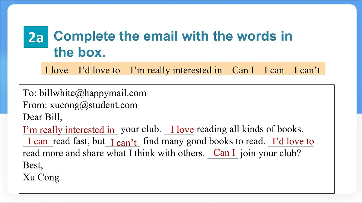 Unit 5 Fun Clubs Section B (2a~Reflecting) 课件-人教版英语七年级上册第5页