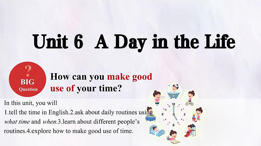 Unit 6 A Day in the Life Section A (1a~2e) 课件-人教版英语七年级上册第1页