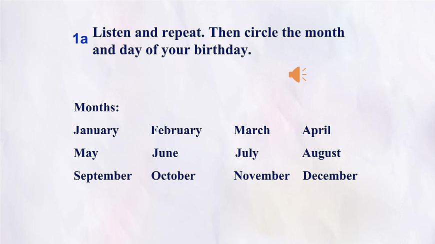 Unit 7 Happy birthday  Section A (1a~1d) 课件-人教版英语七年级上册第8页