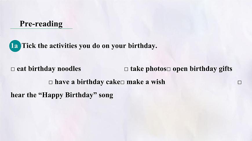 Unit 7 Happy Birthday Section B (1a~1d) 课件-人教版英语七年级上册第6页
