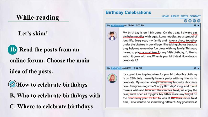 Unit 7 Happy Birthday Section B (1a~1d) 课件-人教版英语七年级上册第7页