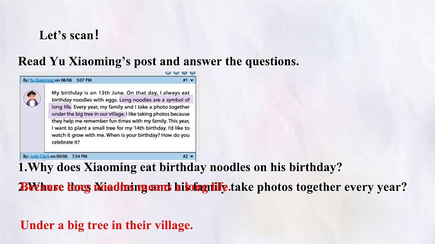 Unit 7 Happy Birthday Section B (1a~1d) 课件-人教版英语七年级上册第8页