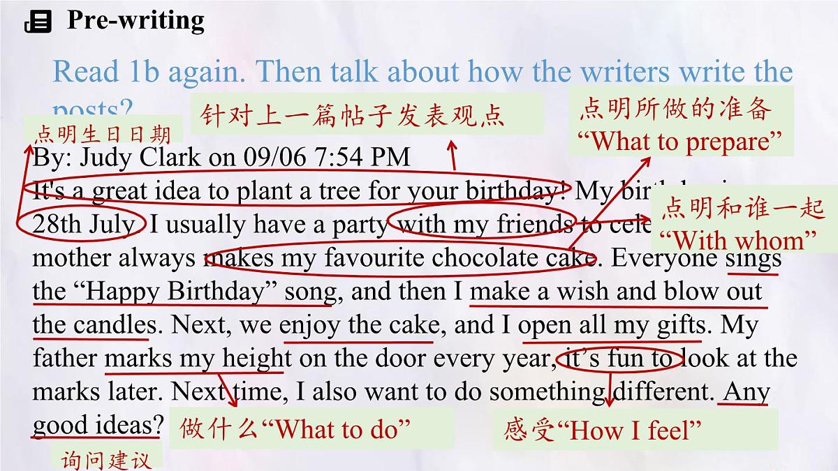 Unit 7 Happy Birthday！Section B (2a~2b) 课件-人教版英语七年级上册第6页