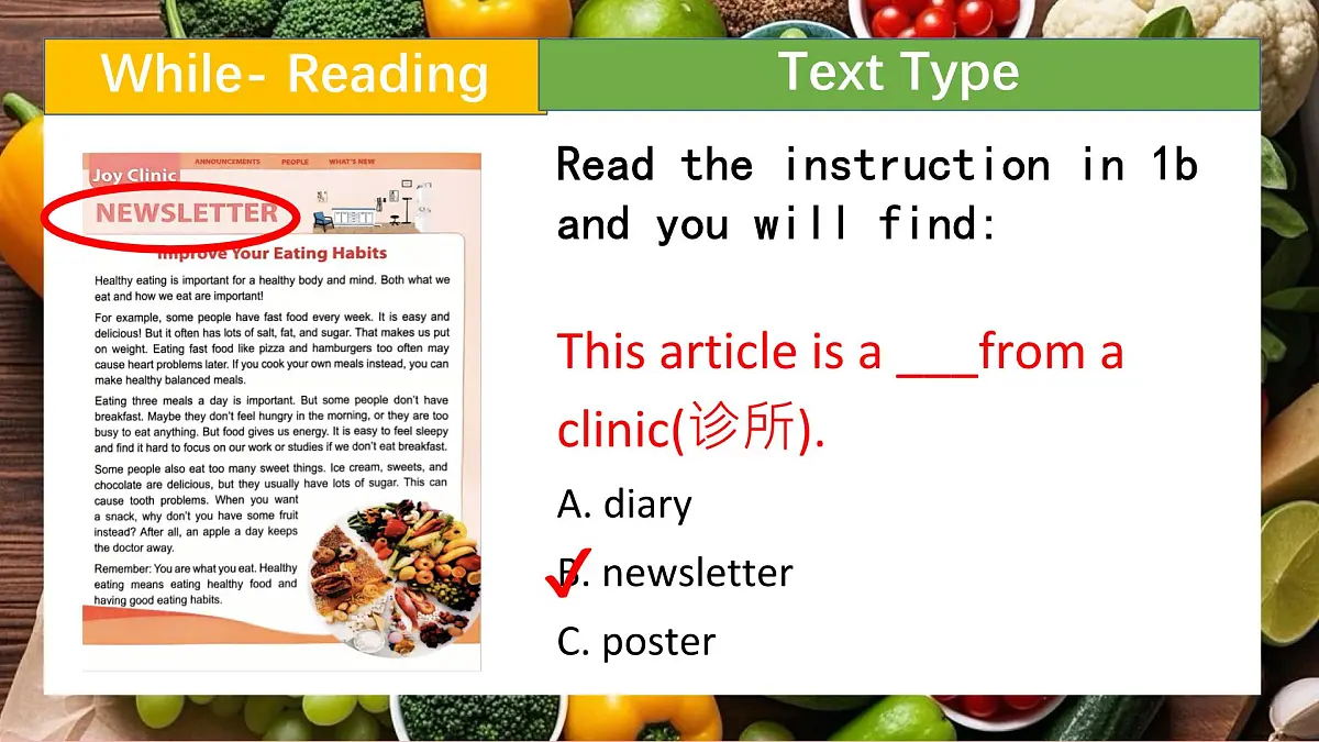 Unit4 Eat Well Section B 1a-1d 课件 2024-2025学年人教版七年级英语下册第4页