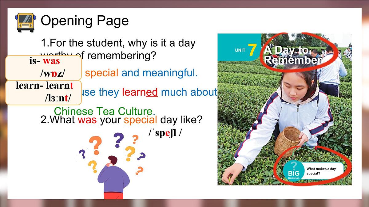 Unit 7 A Day to Remember Section A1a-1d & Pronunciation 课件 2024-2025学年英语人教版7年级下册第5页