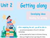 Unit 2 Getting along Developing ideas (Reading for writing)（教學(xué)課件）-初中英語(yǔ)外研版（2024）八年級(jí)上冊(cè)