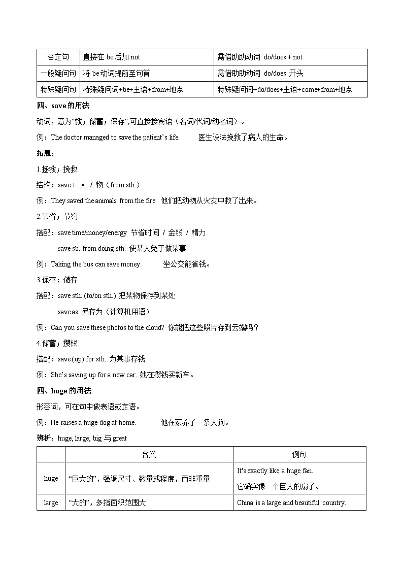 人教版（2024）七年级下册英语期末复习：重要考点讲义+练习题（含答案）第2页