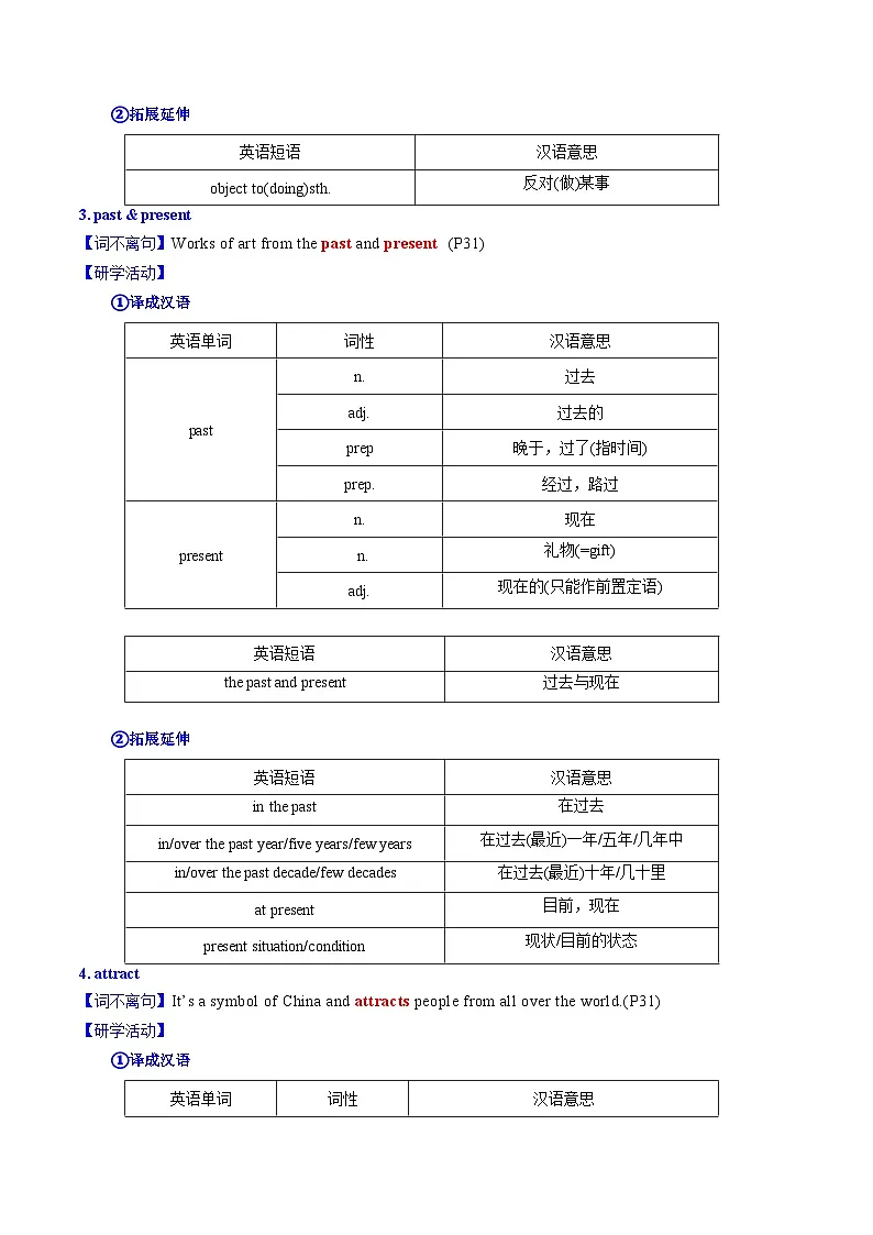 Unit 3 My hometown 词汇篇&句型篇（“学”&“练”）（解析版）第2页