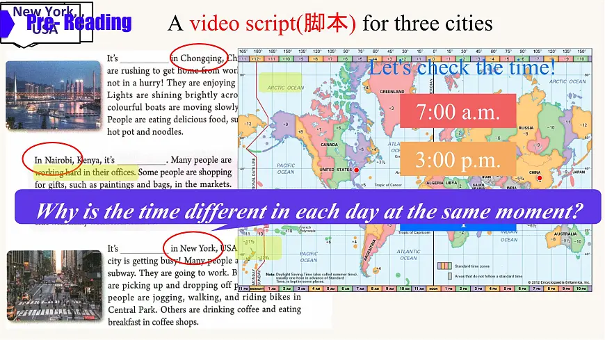 Unit 5 Here and now Section B 1a-1d 课件 2024-2025学年人教版七年级英语下册第4页