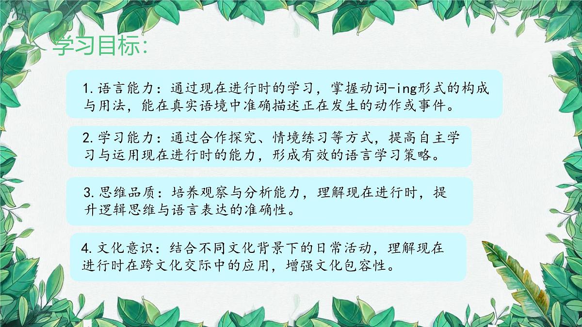Unit 5 Here and Now Section A 现在进行时 课件 2024-2025学年英语人教版7年级下册第3页
