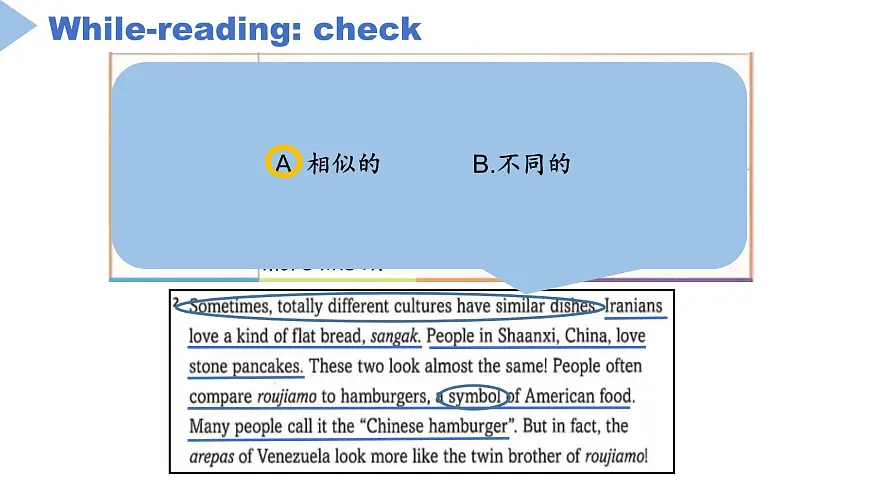 【优质阅读写作公开课】Unit 3 Food matters Developing ideas Reading for writing 2025外研版七下英语课件PPT第8页