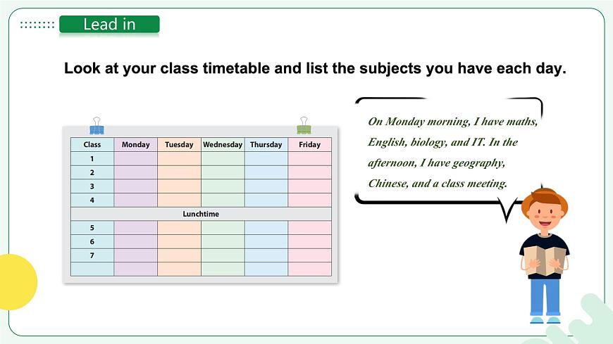 人教2024初中英语七年级上册Unit4My Favorite SubjectSectionBProject第3页