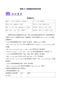 人教版2025年七年级英语下学期期末总复习(知识梳理)考点清单02特殊疑问句和形容词(学生版+解析)