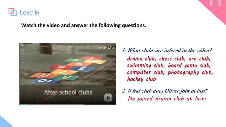 人教2024初中英语七年级上册Unit5Fun Clubs SectionA2a-2e第4页