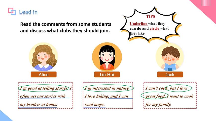 人教2024初中英语七年级上册Unit5Fun Clubs SectionB1a-1d第4页