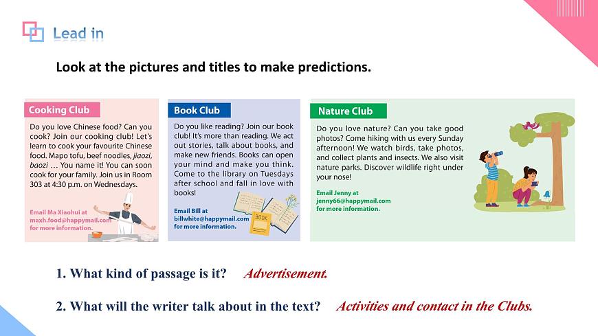 人教2024初中英语七年级上册Unit5Fun Clubs SectionB1a-1d第5页