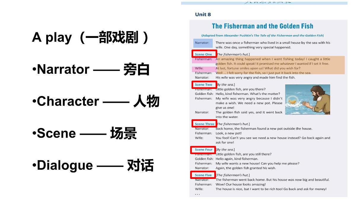 Unit 8 Once upon a Time Section B 1a-1d 课件 2024-2025学年英语人教版7年级下册第5页