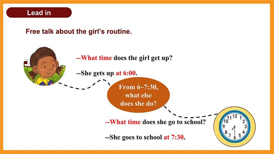 人教2024初中英语七年级上册Unit6A Day in the Life SectionA1a-1e第5页