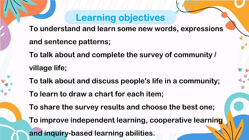 初中英语仁爱版（2024）七年级下册 Unit 10 Lending a Helping Hand Wrapping up the topic Project（教学课件）第2页