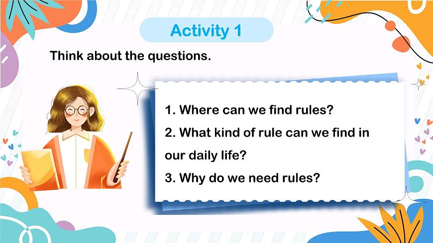 初中英语仁爱版（2024）七年级下册 Unit 11 Rules Matter! Developing the topic Oral Communication（教学课件）第7页