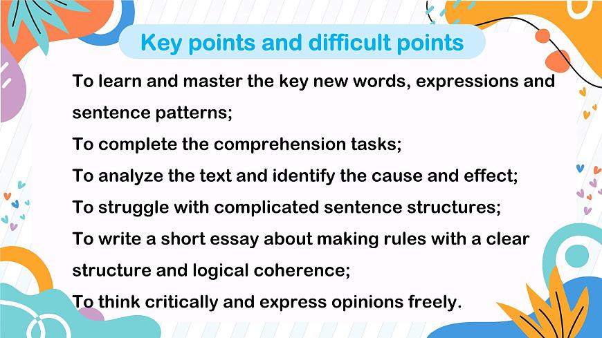 初中英语仁爱版（2024）七年级下册 Unit 11 Rules Matter! Developing the topic Reading for Writing（教学课件）第3页