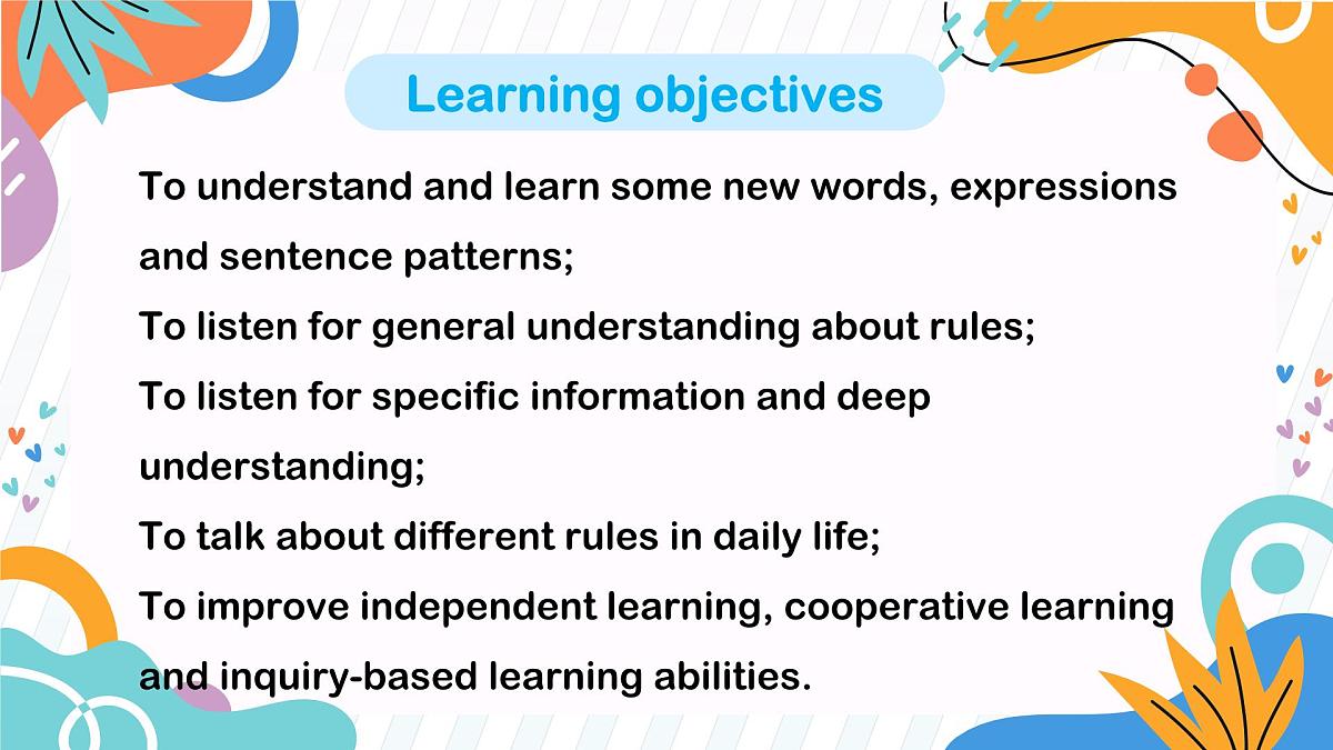 初中英语仁爱版（2024）七年级下册 Unit 11 Rules Matter! Preparing for the Topic Listening & Speaking（教学课件）第2页