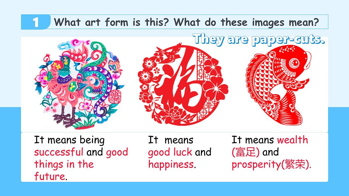 Unit 6 Being creative Lesson 2 Paper cutting—初中英语冀教版（2024）七年级下册（课件）第5页