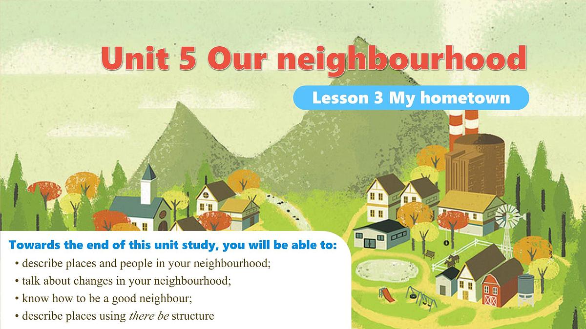 Unit 5 Our neighbourhood Lesson 3 My hometown—初中英语冀教版（2024）七年级下册（课件）第1页