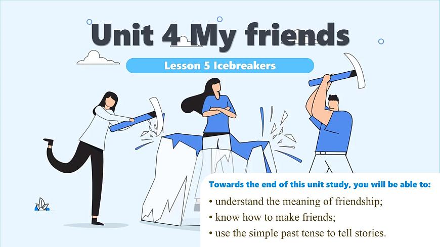 Unit 4 My friends Lesson 5 Icebreakers—初中英语冀教版（2024）七年级下册（课件）第1页
