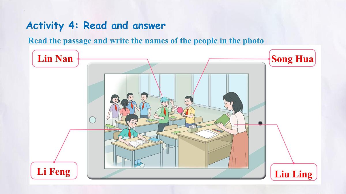 冀教版英语（2024） 七年级上册 Unit 1 New school, new beginning! Lesson 3 Look at the photo! 课件第7页