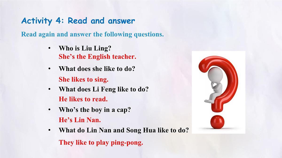 冀教版英语（2024） 七年级上册 Unit 1 New school, new beginning! Lesson 3 Look at the photo! 课件第8页