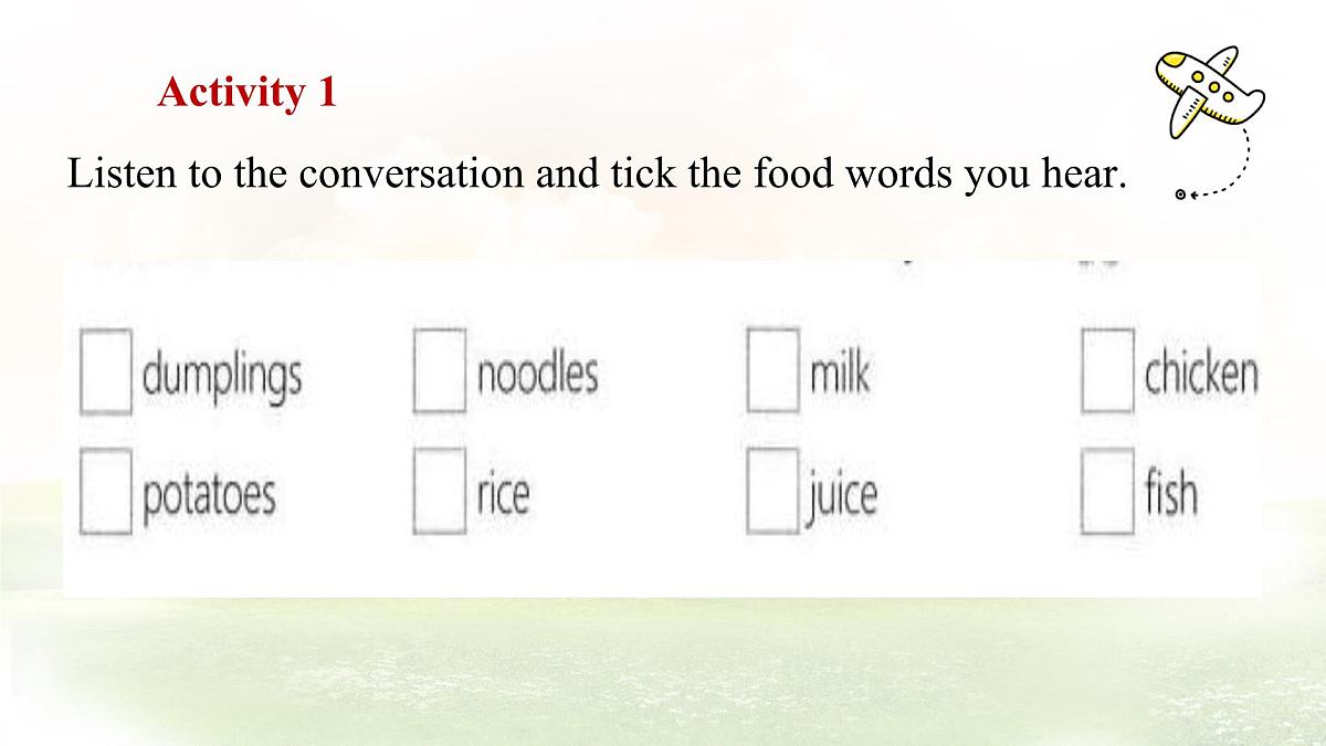冀教版英语（2024） 七年级上册 Unit 2 Learning English is fun！Lesson 3   Food words are interesting! 课件第3页