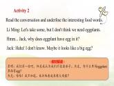冀教版英語（2024） 七年級(jí)上冊(cè) Unit 2 Learning English is fun！Lesson 3   Food words are interesting! 課件