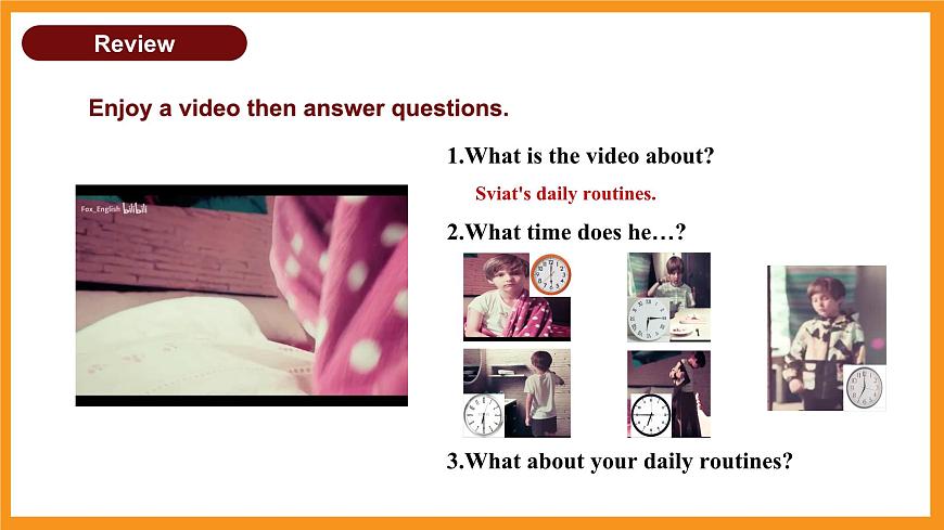 人教2024初中英语七年级上册Unit6A Day in the Life SectionBProject第3页