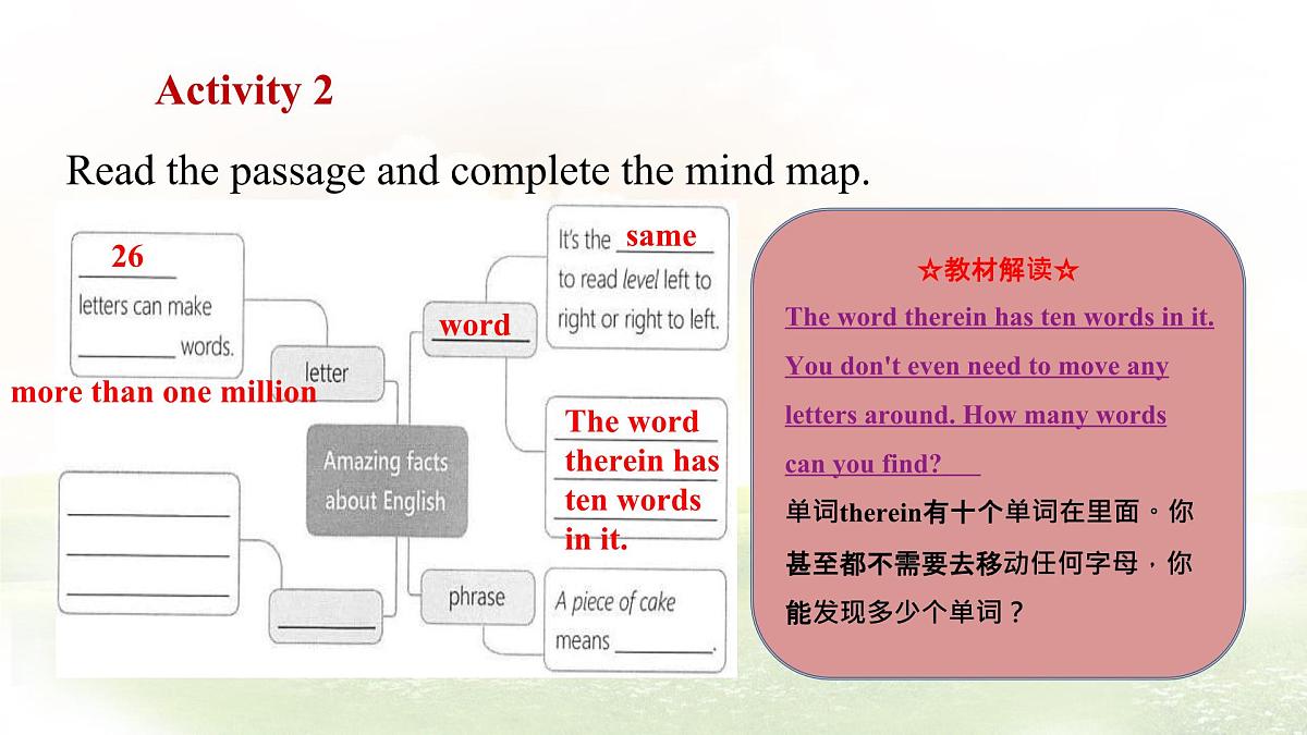 冀教版英语（2024） 七年级上册 Unit 2 Learning English is fun！Lesson 2 Amazing English课件第7页