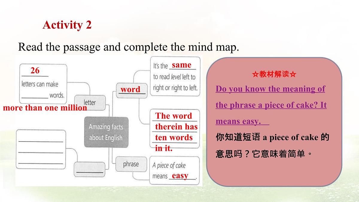 冀教版英语（2024） 七年级上册 Unit 2 Learning English is fun！Lesson 2 Amazing English课件第8页