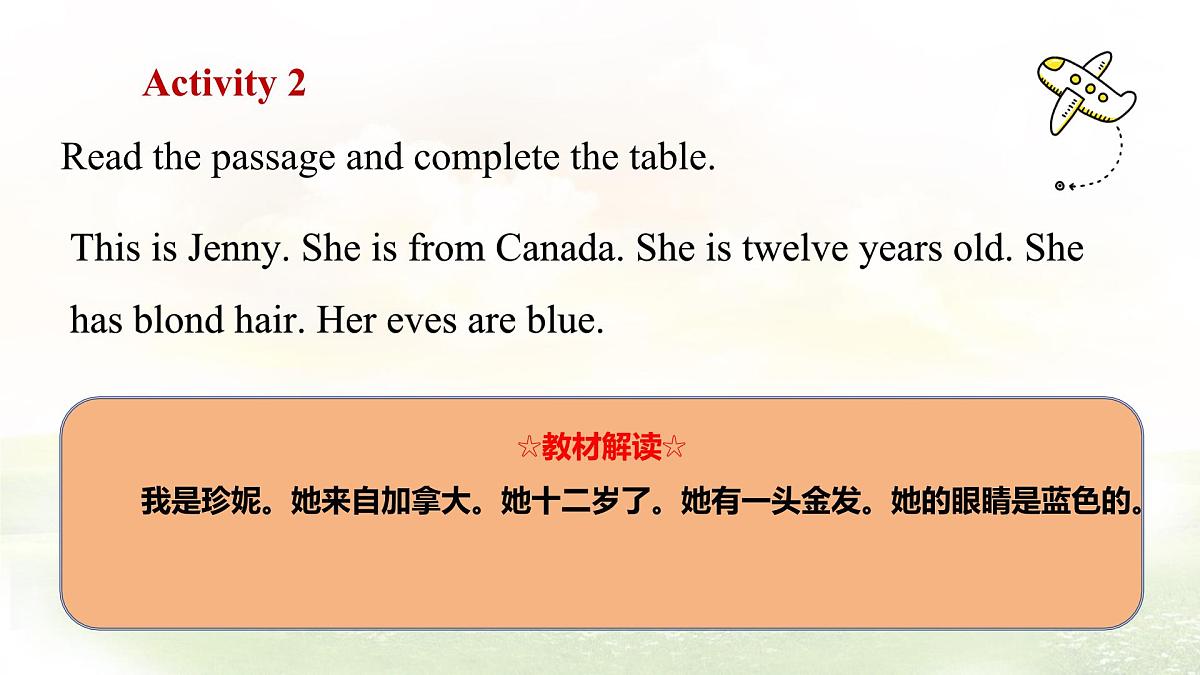 冀教版英语（2024） 七年级上册 Unit 3 All about me  Lesson 3 We all look different! 课件第5页