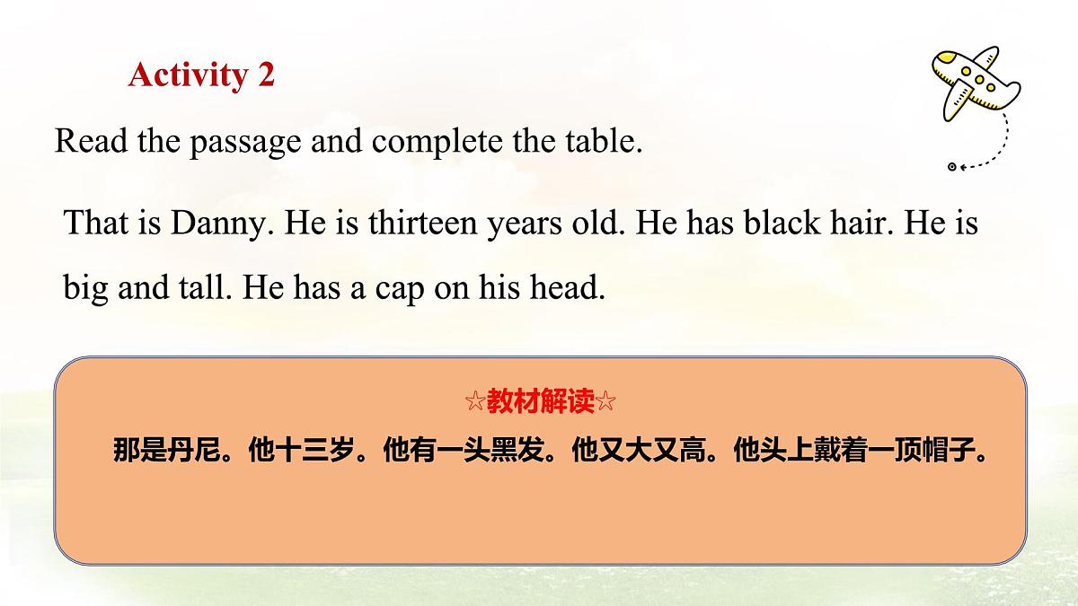 冀教版英语（2024） 七年级上册 Unit 3 All about me  Lesson 3 We all look different! 课件第6页
