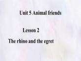 冀教版英語（2024） 七年級上冊 Unit 5 Lesson 2 The rhino and the egret課件