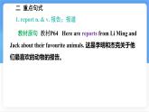 冀教版英語（2024） 七年級上冊 Unit 5 Lesson 4 My favourite animal 知識梳理課件 英語