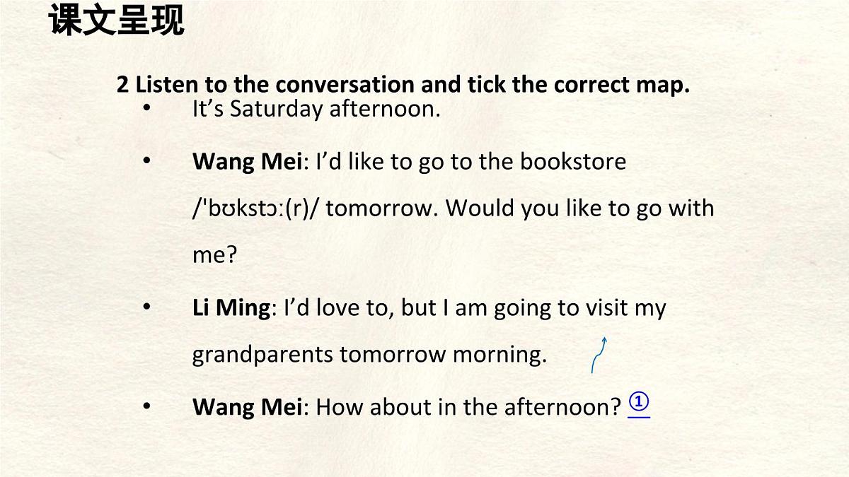 冀教版英语（2024） 七年级上册 Unit 6 Let’s go! Lesson 1 On the way to the bookstore课件第4页