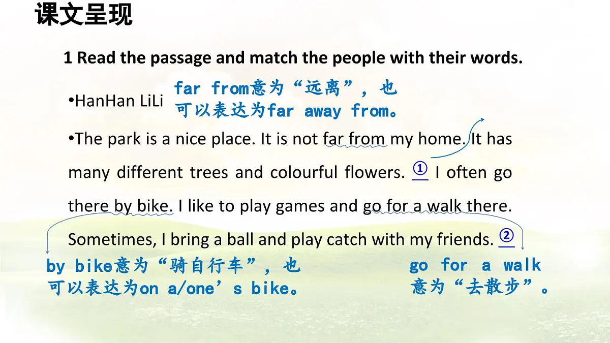 冀教版英语（2024） 七年级上册 Unit 6 Let’s go! Lesson 5 My favourite place课件第3页