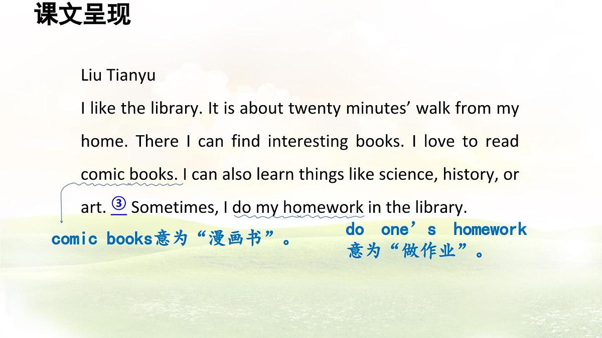冀教版英语（2024） 七年级上册 Unit 6 Let’s go! Lesson 5 My favourite place课件第4页