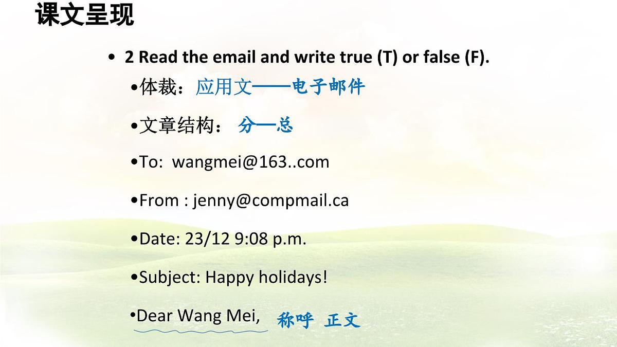 冀教版英语（2024） 七年级上册 Unit 7 Days and months Lesson 4 Happy holidays!课件第4页