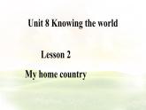 冀教版英語（2024） 七年級上冊 Unit 8 Lesson 2 My home country課件