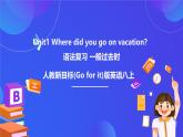 【公開(kāi)課】人教新目標(biāo)(Go for it)版英語(yǔ)八上Unit1《Where did you go on vacation？》語(yǔ)法復(fù)習(xí) 一般過(guò)去時(shí) 優(yōu)質(zhì)課課件+素材
